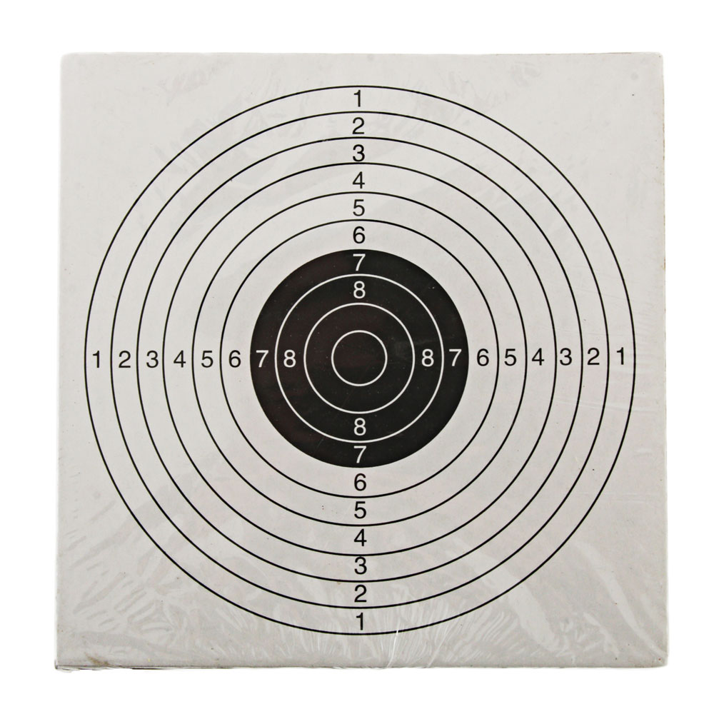 Outdoor Outfitters Heavy Card Targets 100 Pack 140mm X 140mm