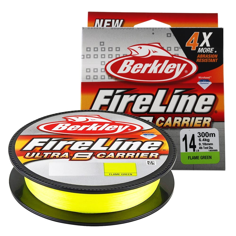 Berkley Fireline Ultra 8 Braid 300m 14lb Flame Green