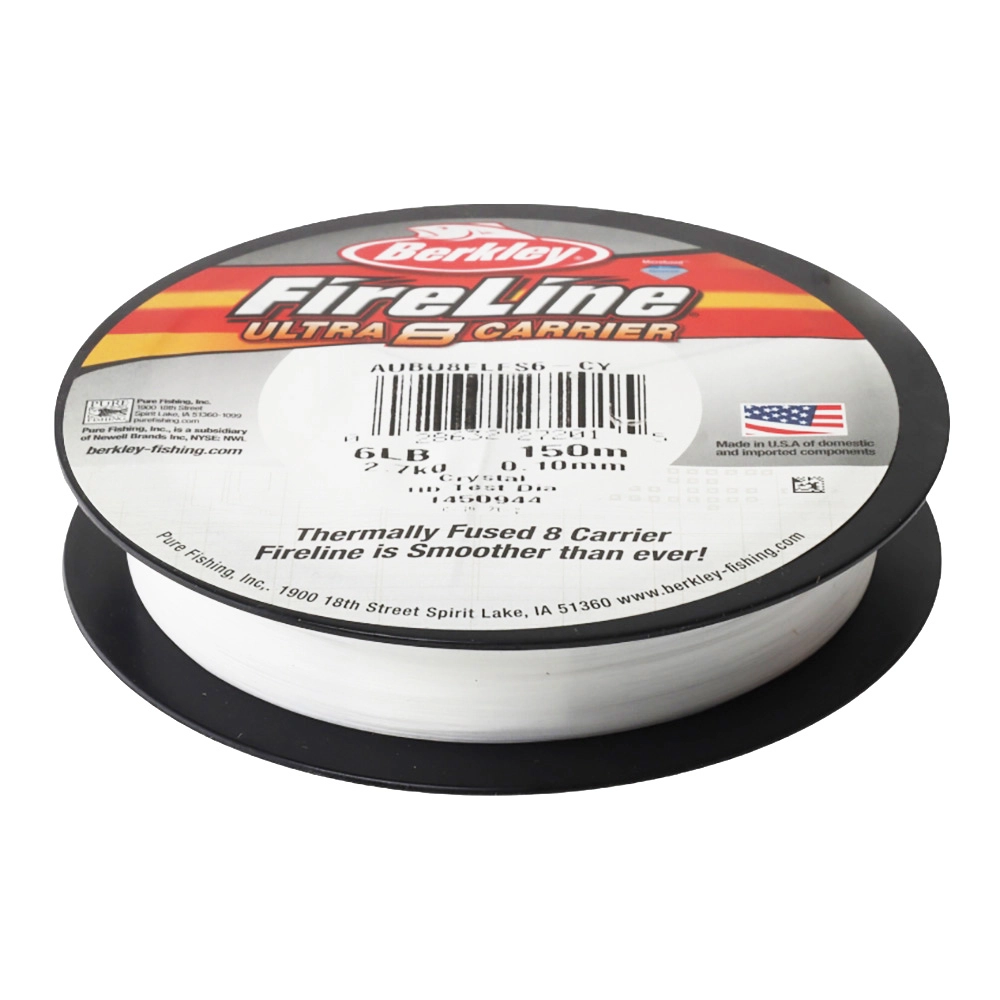 berkley fireline ultra 8 braided fishing line - Crystal / 6lb featuring an 8 LINE,BERKLEY FIRELINE ULTRA 8 CARRIER