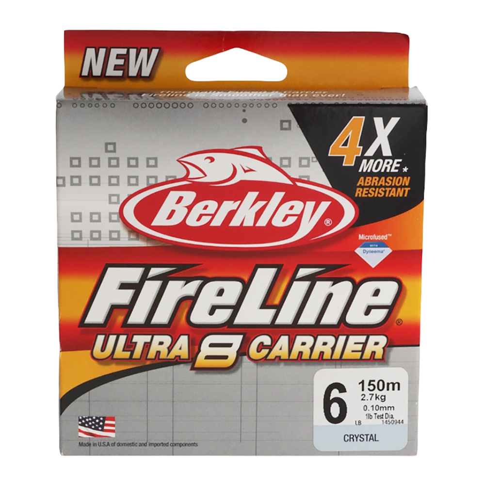 Berkley Fireline Ultra 8 Braid 150m 6lb Crystal