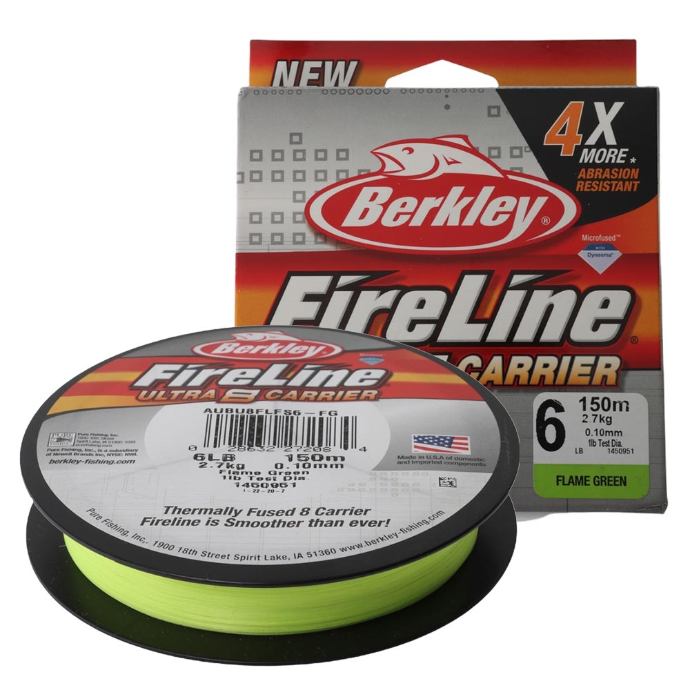 Berkley Fireline Ultra 8 Braid Flame Green 150m 6lb