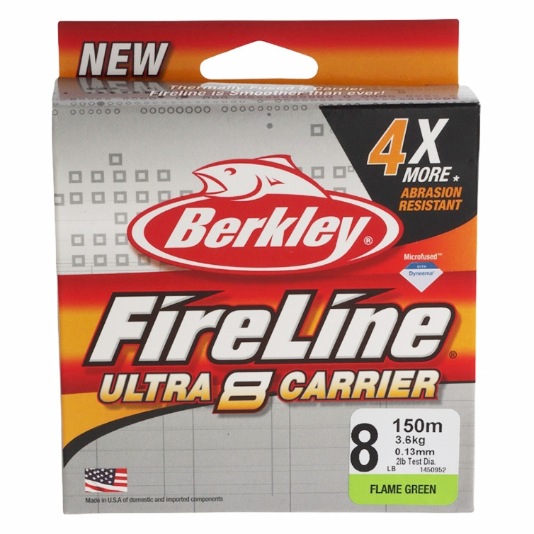 Berkley Fireline Ultra 8 Braid Flame Green 150m 8lb
