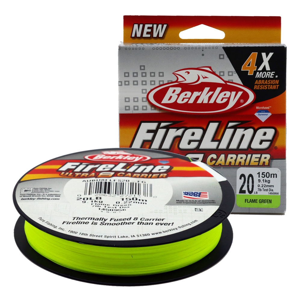 Berkley Fireline Ultra 8 Braid Flame Green 150m 20lb