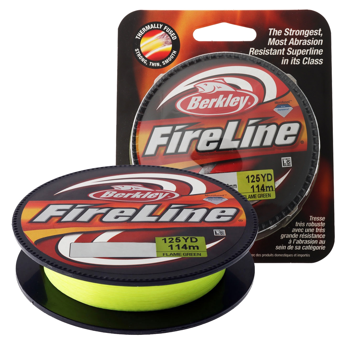 Berkley Fireline Fused Original Superline Braid Flame Green 114m 10lb
