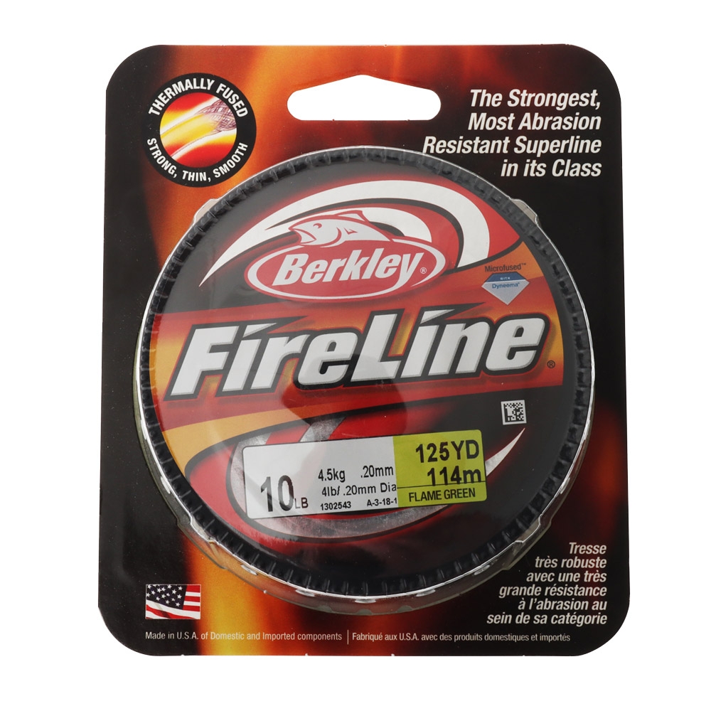 Berkley Fireline Fused Original Superline Braid Flame Green 114m 10lb