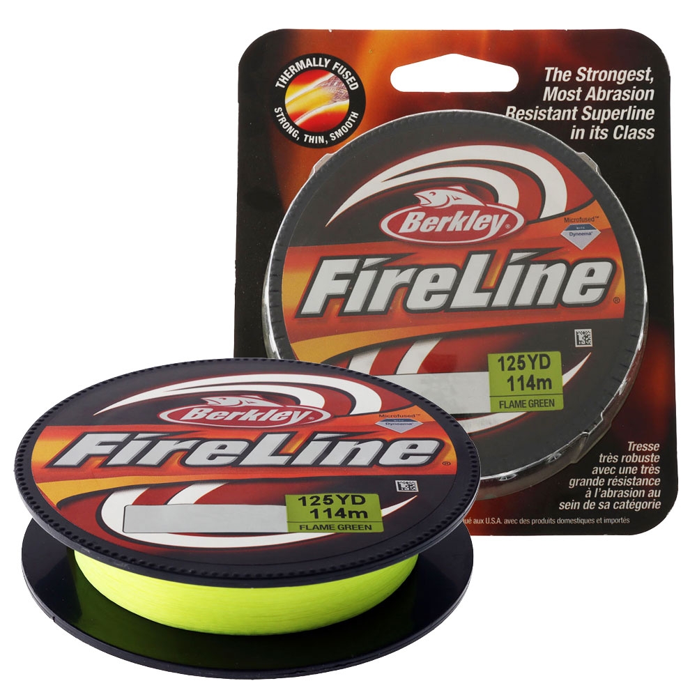 Berkley Fireline Fused Original Superline Braid Flame Green 114m 14lb