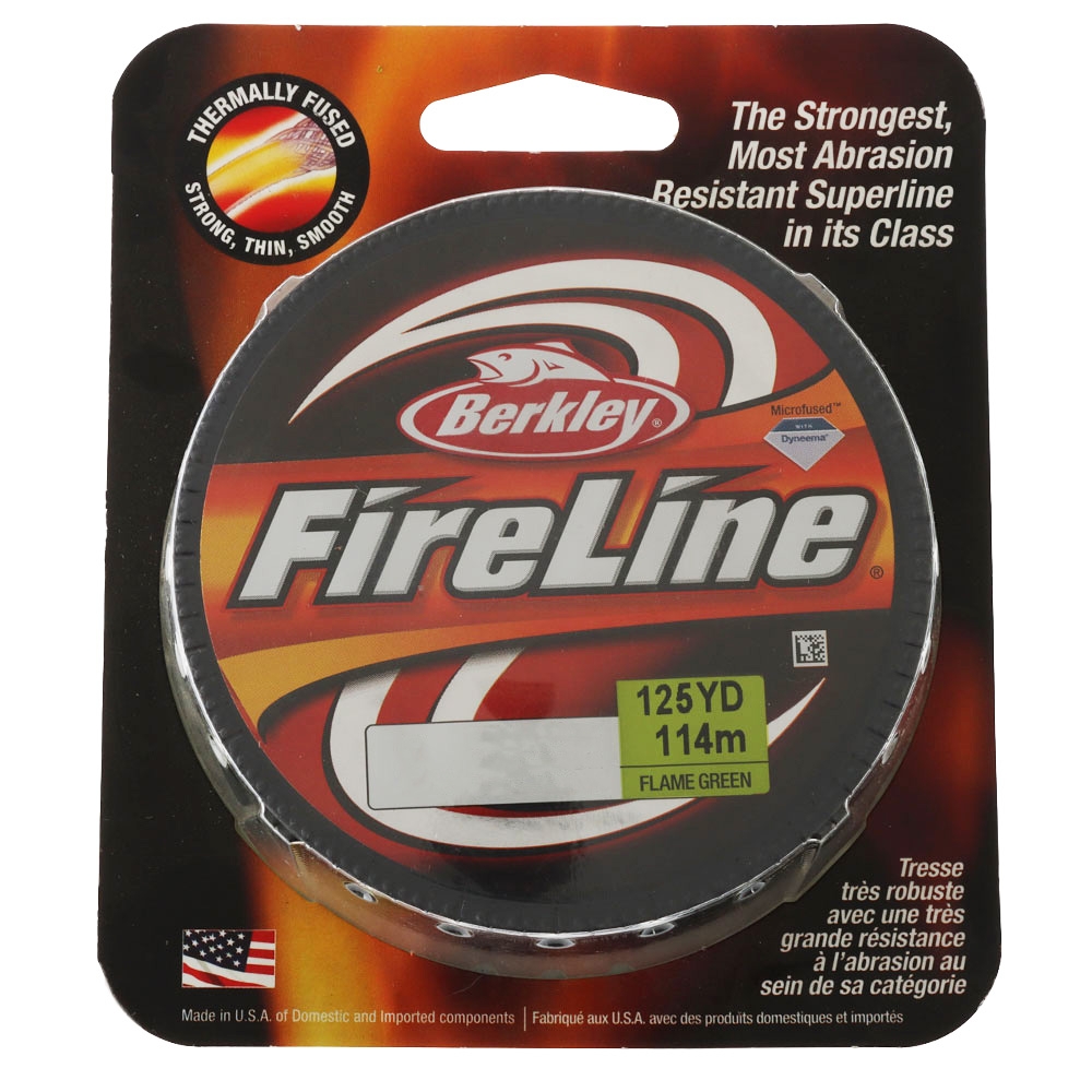 Berkley Fireline Fused Original Superline Braid Flame Green 114m 20lb