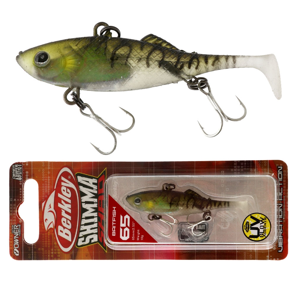 Berkley Shimma Shad Vibe Soft Bait Lure 65mm 10g Baitfish
