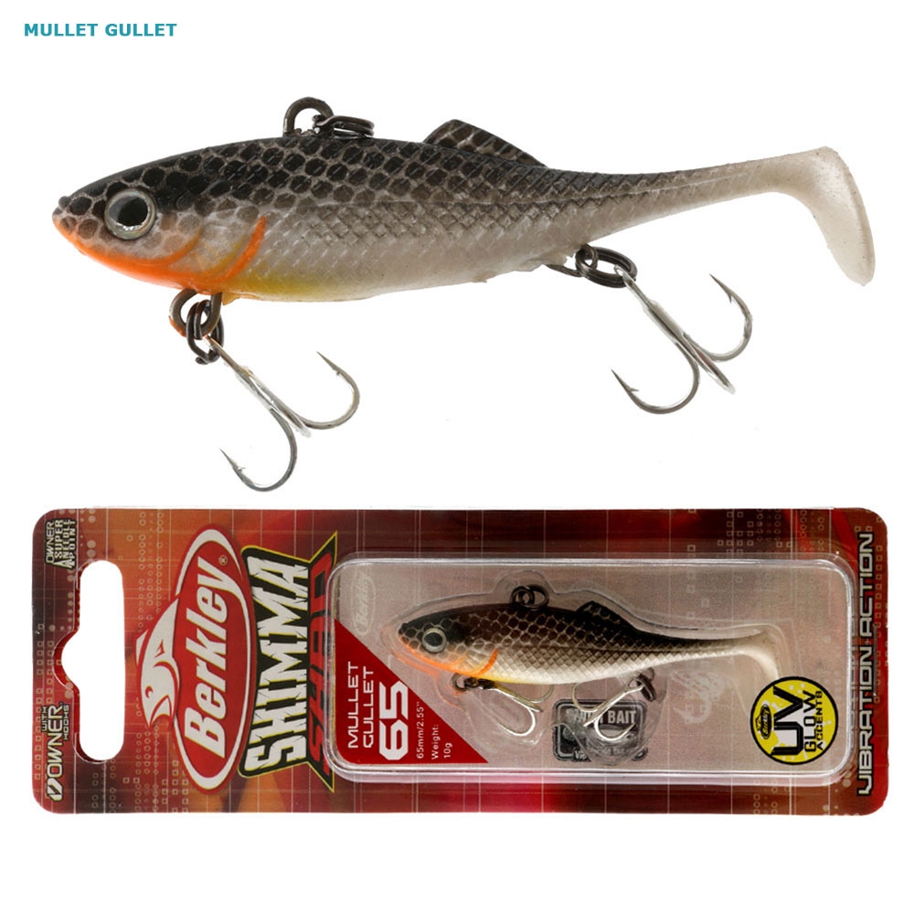 Berkley Shimma Shad Vibe Soft Bait Lure 65mm 10g