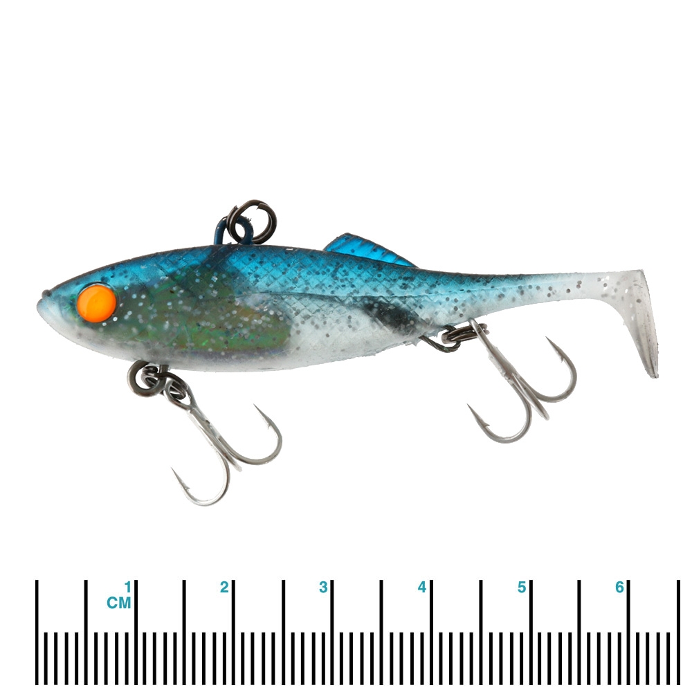 Berkley Shimma Shad Vibe Soft Bait Lure 65mm 10g Baitfish Blue