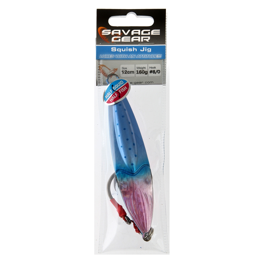 Savage Gear Squish Slow Pitch Jig 12cm 160g Pink Blue