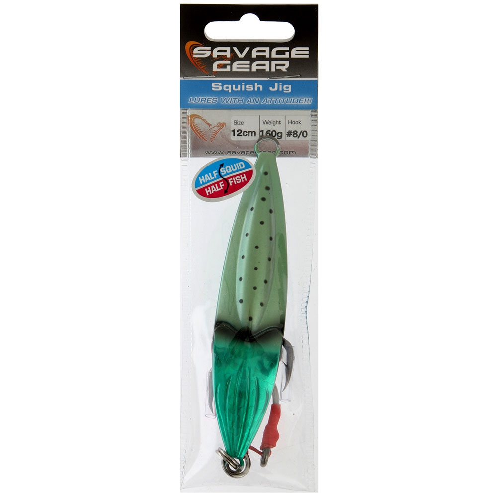 Savage Gear Squish Slow Pitch Jig 12cm 160g Green Mackerel