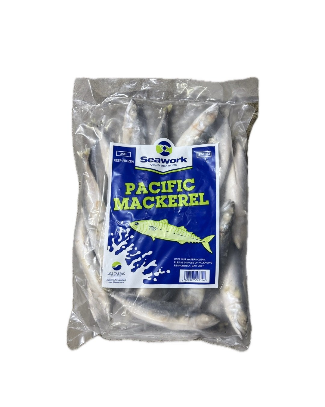 Seawork Pacific Mackerel Frozen Bait 2kg