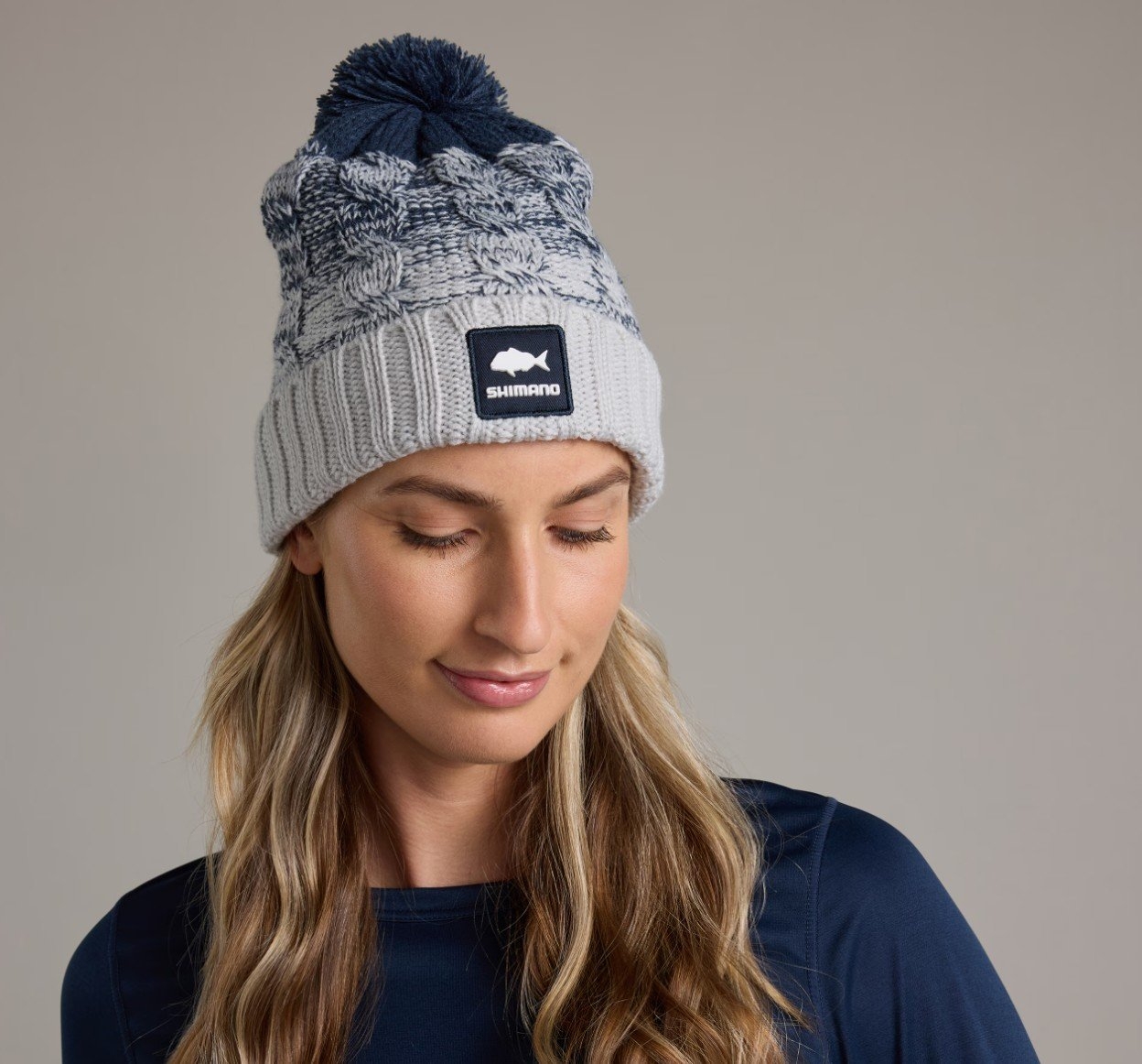 Shimano Ocean Blues Pompom Beanie Sea Blue