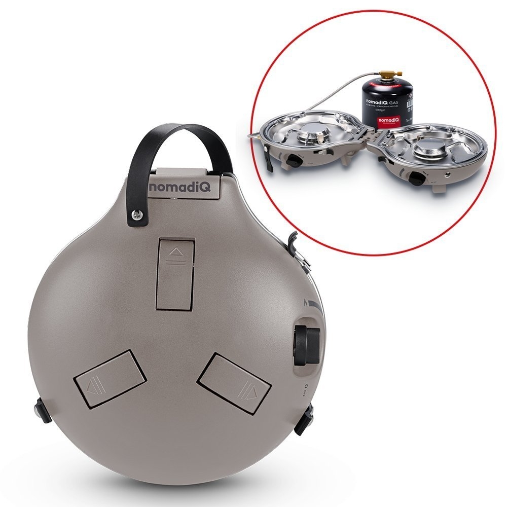nomadiQ Portable 2-Burner Gas Camping Stove