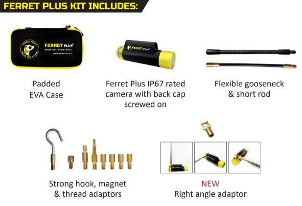 Ferret Plus IP67 WiFi Inspection Camera Kit
