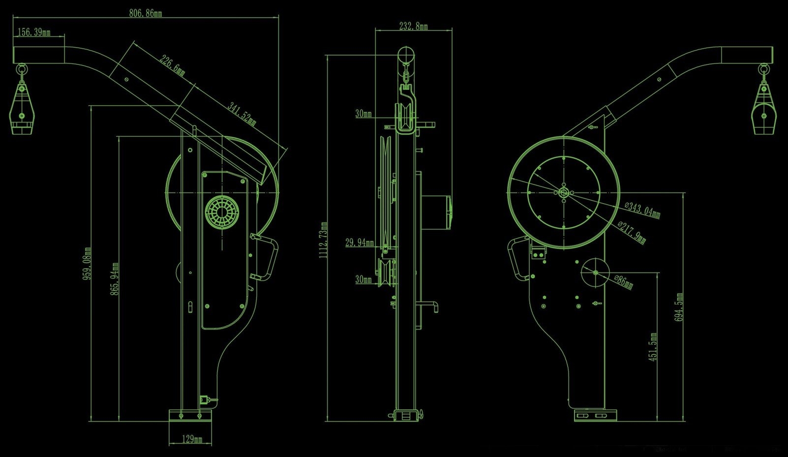 OZTRAP PRO200 Cray Pot Hauler and Line Puller 600W 200lb