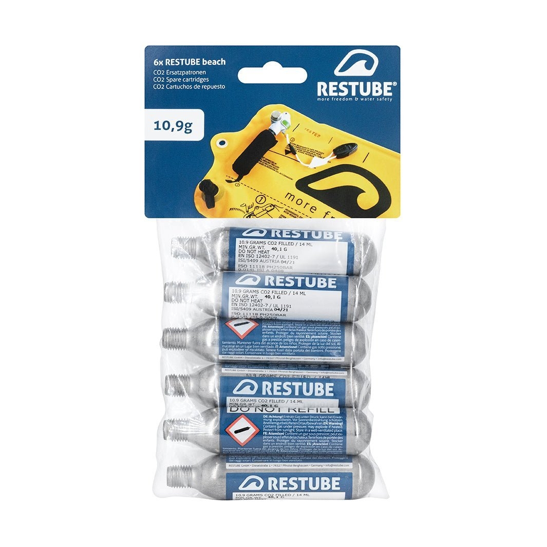 Restube Replacement CO2 Cartridges 10.9g Qty 2