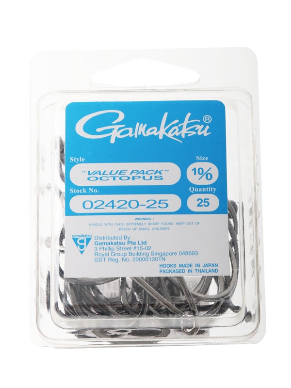 Gamakatsu Octopus Hooks 10/0 Qty 25
