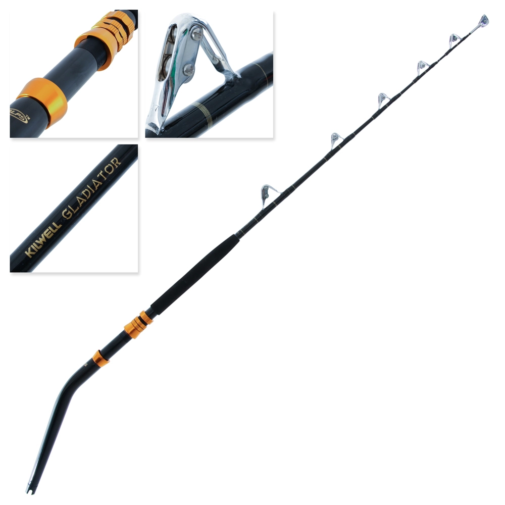 Kilwell Gladiator DBB IGFA Rollered Game Rod 6ft 2in 37-60kg 2pc Kilwell Gladiator DBB IGFA Rollered Game Rod 6ft 2in 37-60kg 2pc