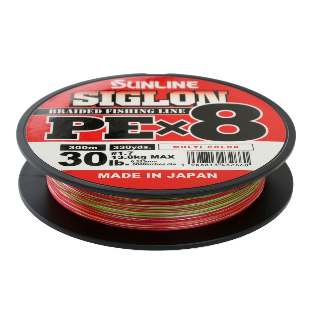 Sunline Siglon PEx8 Multicolour Braid #1.7 300m 30lb