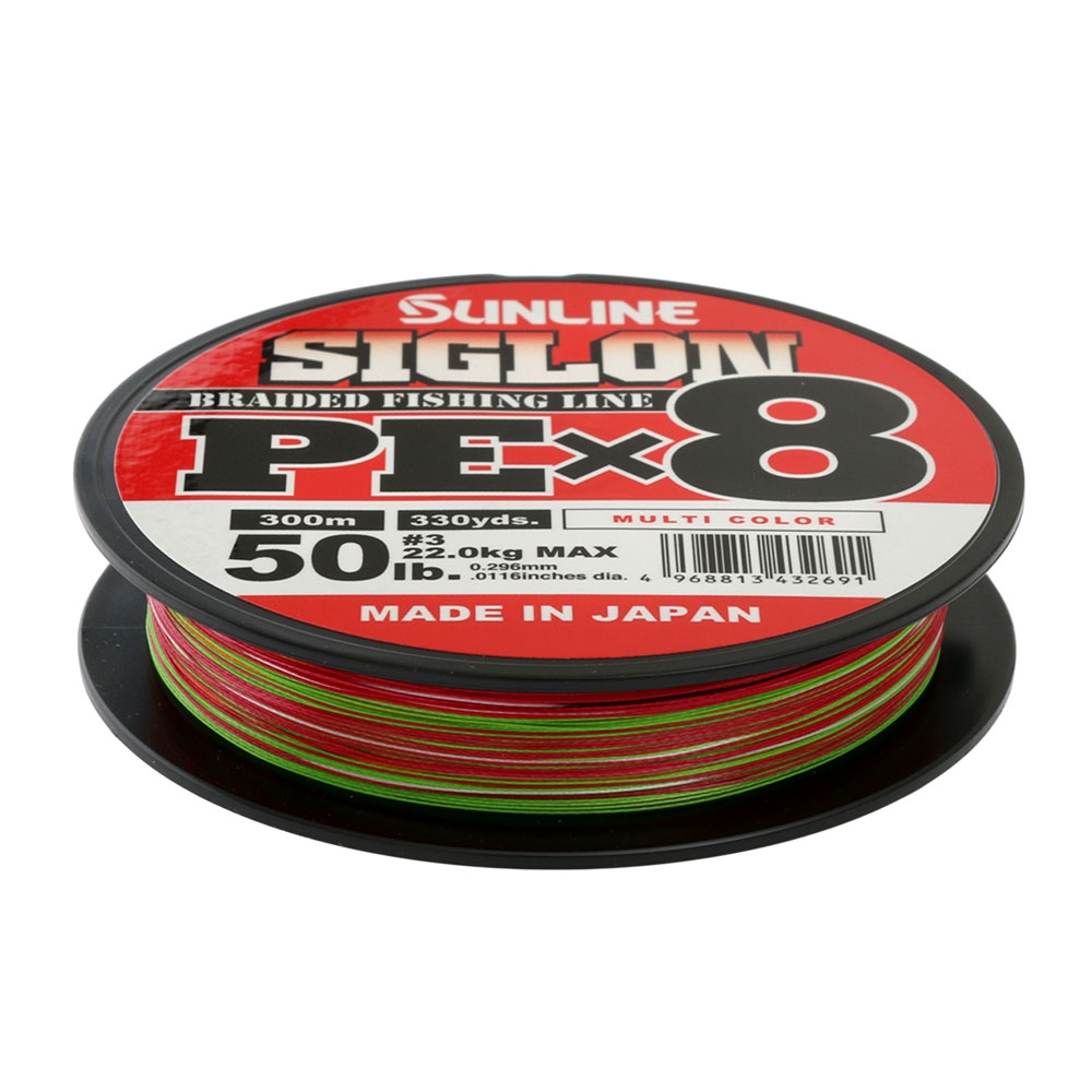 Sunline Siglon PEx8 Multicolour Braid #3.0 300m 50lb