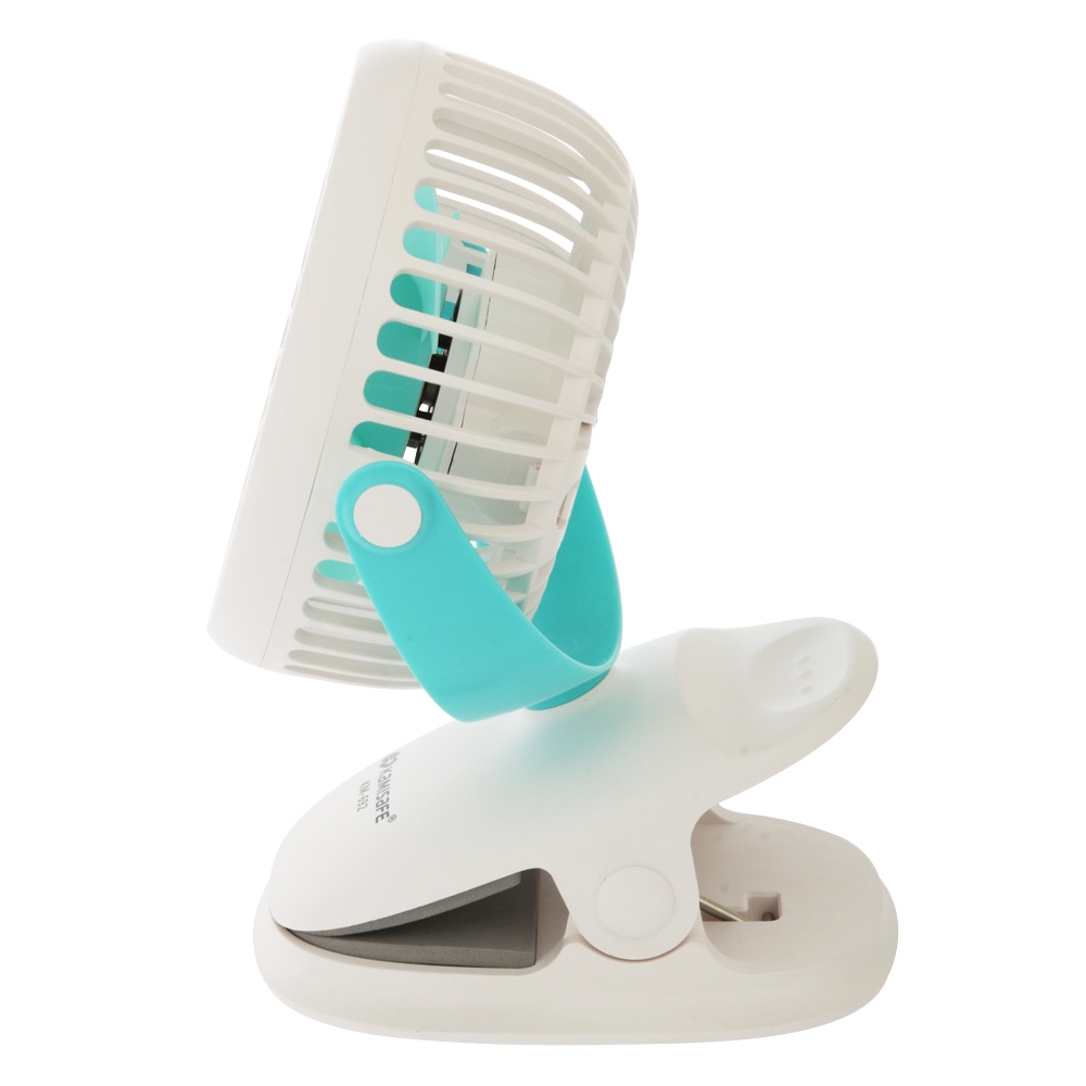 Clip-On Mini USB Desk Fan White 3W