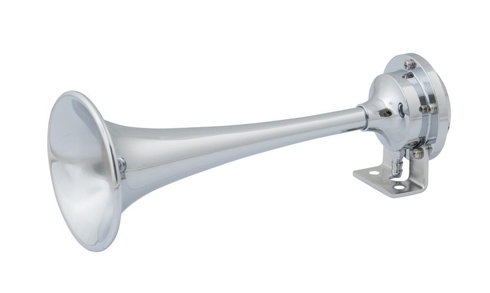 Attwood Chrome Plated Single Trumpet Mini Air Horn 12V