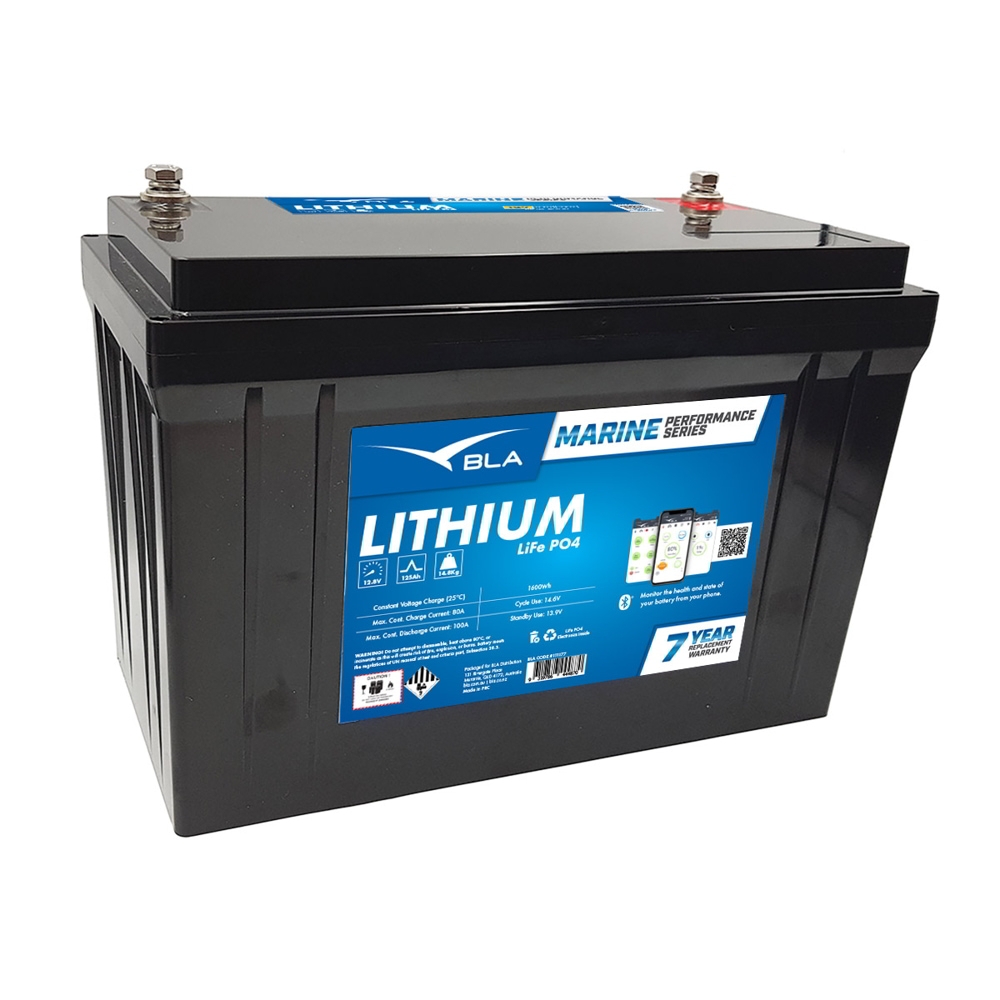 BLA Marine Performance LiFePO4 Lithium Battery 12V 125Ah Bluetooth