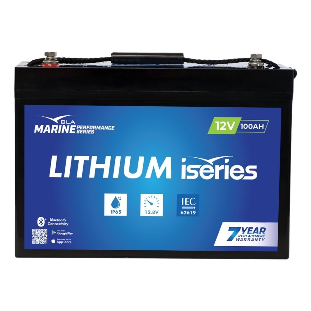 BLA Marine Performance ISeries LiFePO4 Lithium Battery 12V 100A with Bluetooth