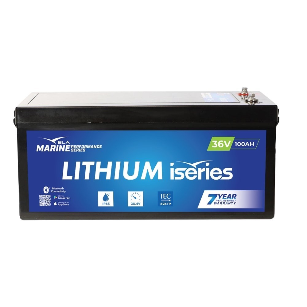 BLA Marine Performance ISeries LiFePO4 Lithium Battery 36V 100A with Bluetooth