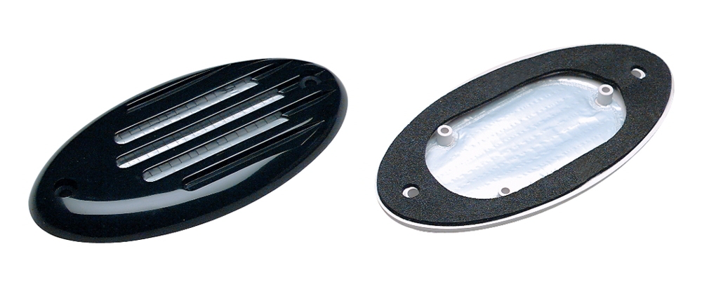 Attwood Screw-In Black Grill with Gasket for 11034