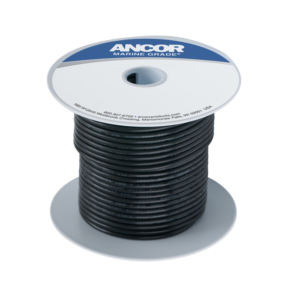 ANCOR Tinned Copper Wire 6 AWG 13sq mm Black 500ft
