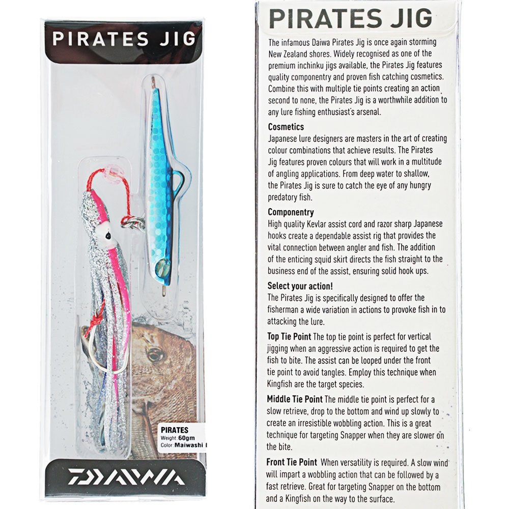 Daiwa Pirates Inchiku Jig Maiwashi Blue 80g