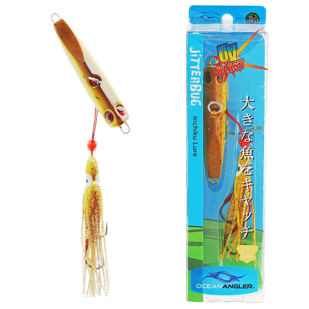 Ocean Angler Jitterbug Inchiku Lure Bruised Banana 60g