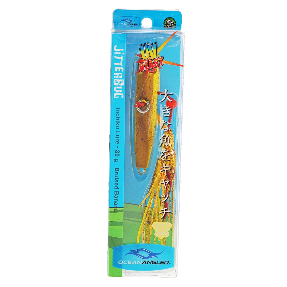 Ocean Angler Jitterbug Inchiku Lure Bruised Banana 80g