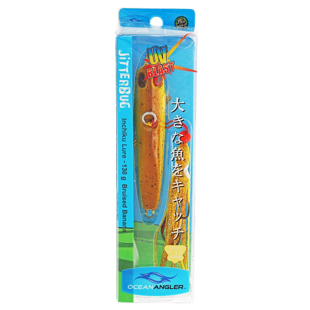 Ocean Angler Jitterbug Inchiku Lure Bruised Banana 130g