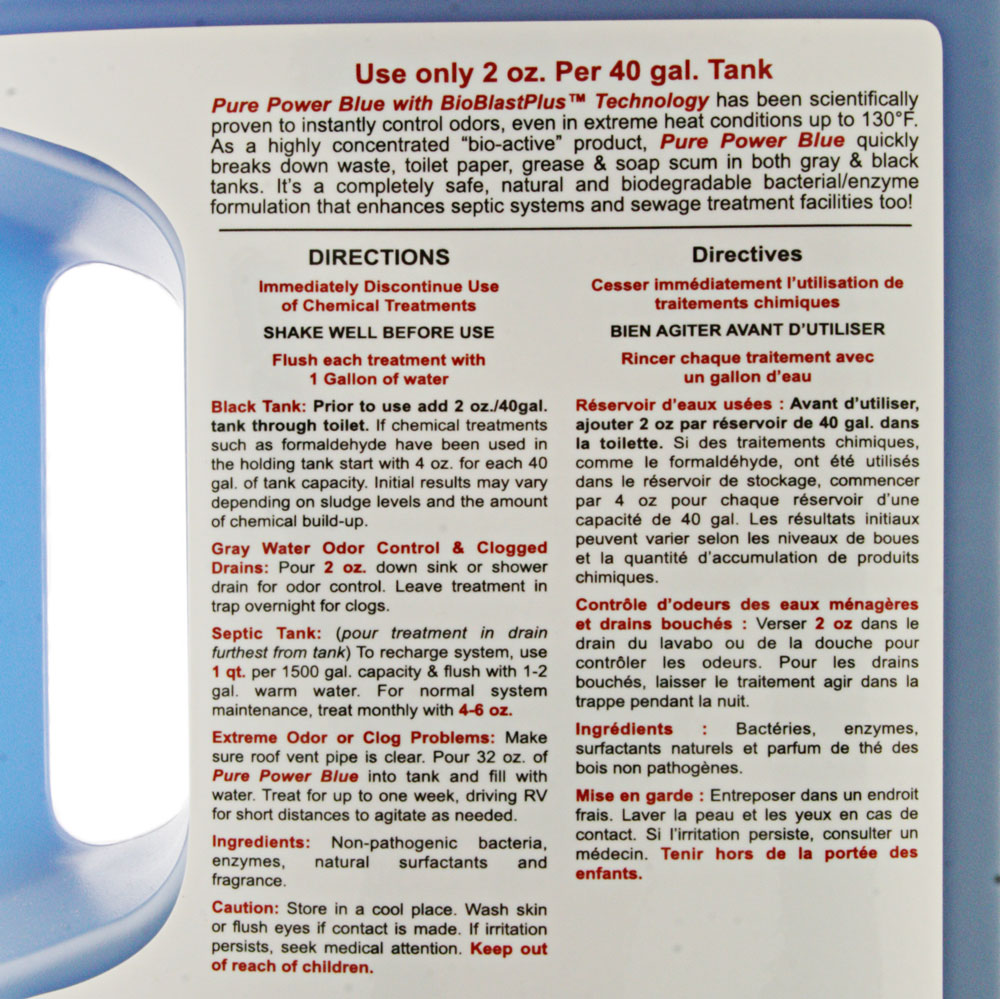 Pure Power Blue Toilet Chemical 3.78L