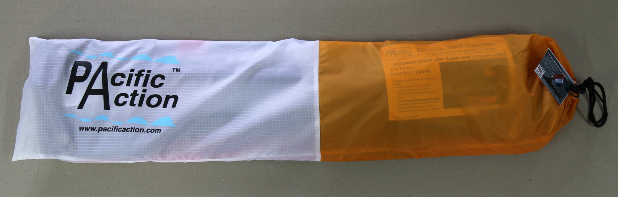 Pacific Action Kayak Sail System 1.5sqm Red/White/Blue/Clear