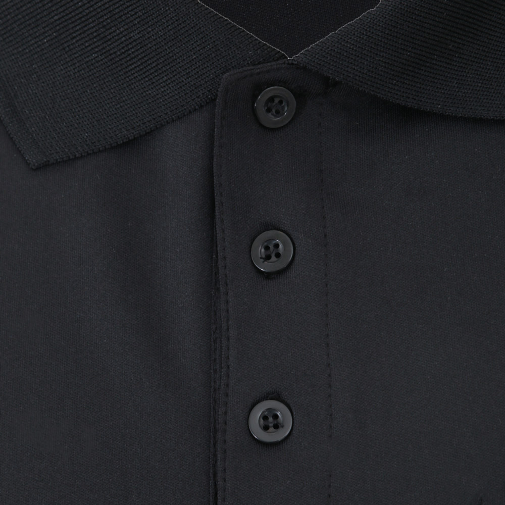 Shimano Sports Mens Polo Shirt with Pocket Black L