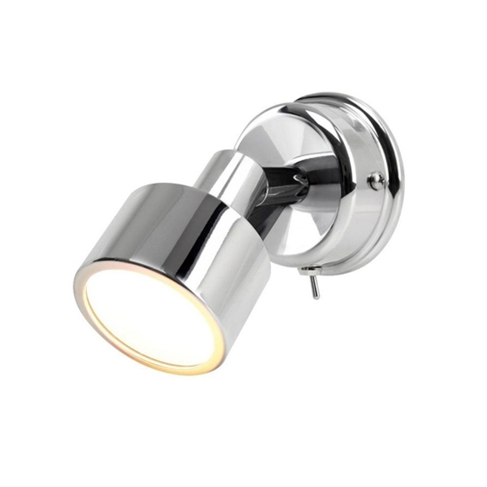 Hella Marine Ponui Gen2 LED Wall Mount Lamp 24V Warm White Chrome Finish