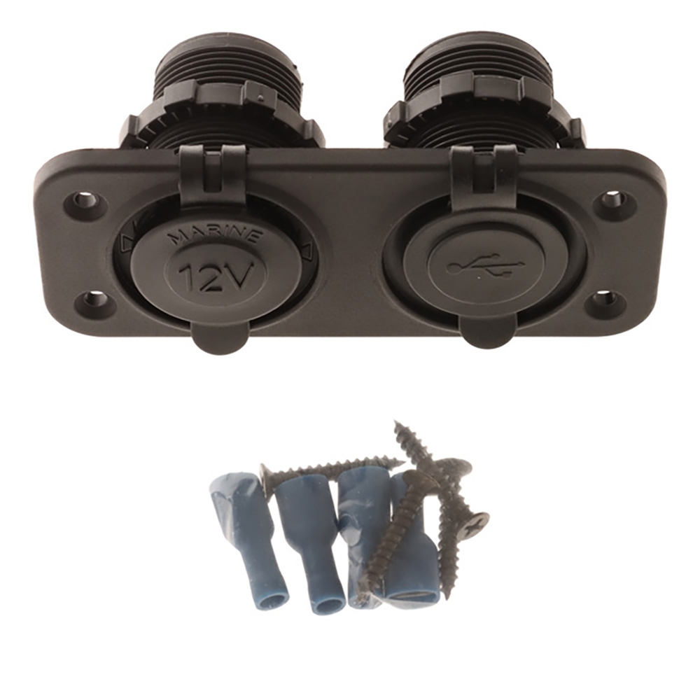 BLA USB and Power Sockets - Dual Flush Mount 12V