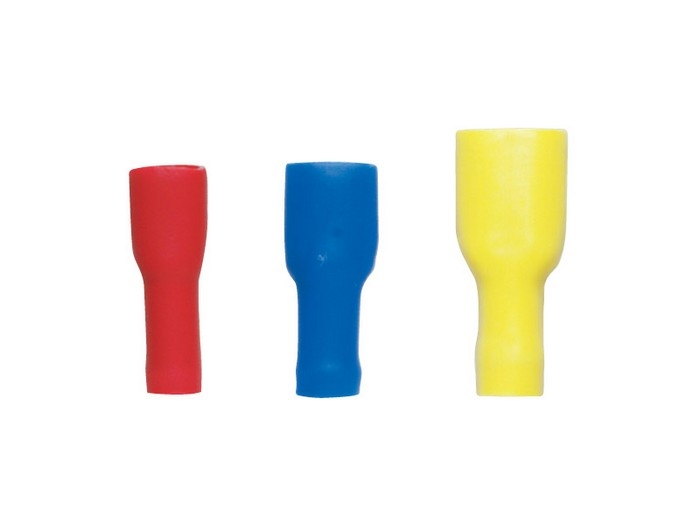 BLA Fully Insulated External Spade Terminals - Red 100 Pack