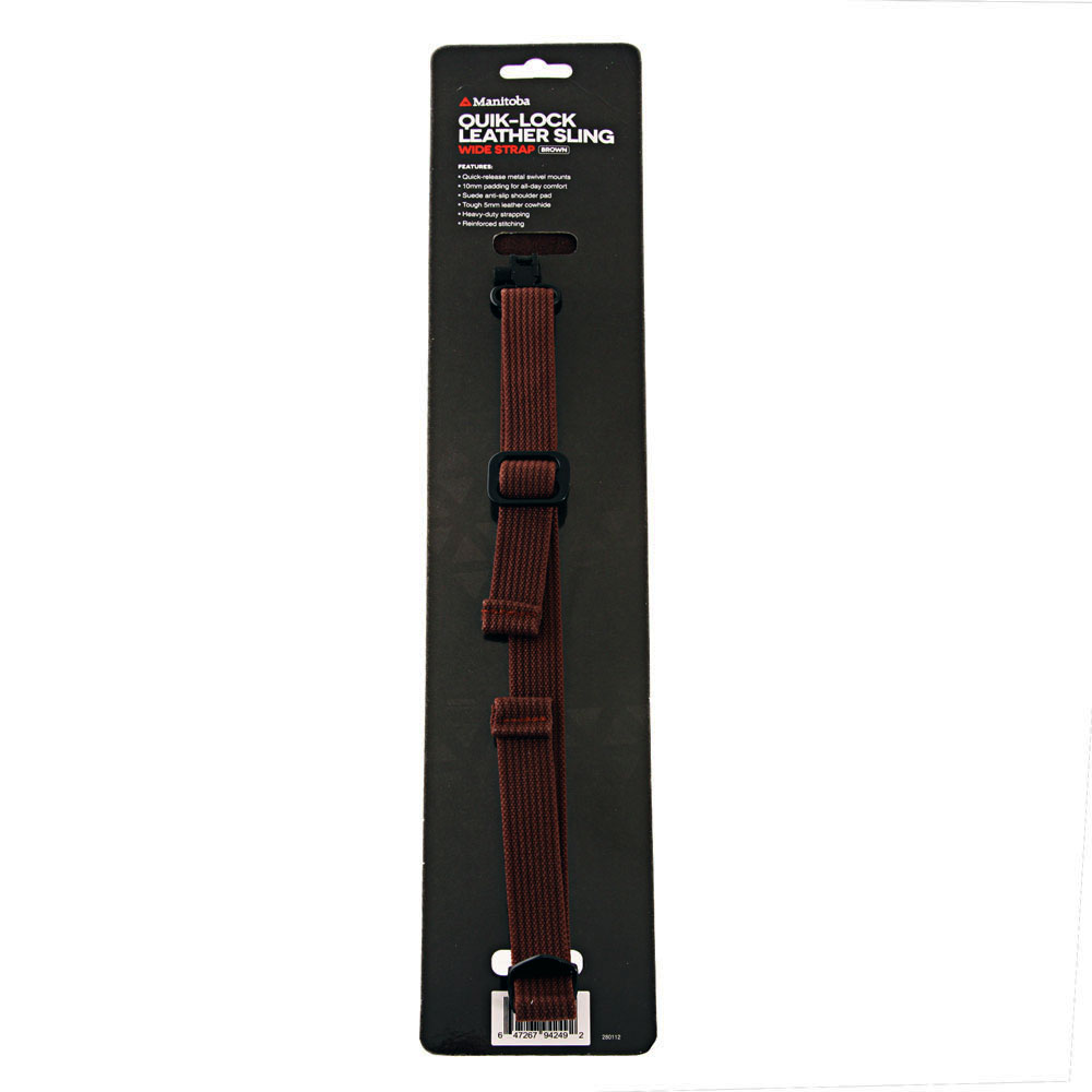 Manitoba Quik-Lock Leather Sling Wide - Brown
