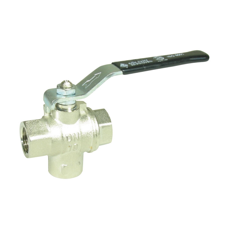 BLA Chrome Plated Brass Three Way Valve - 3/8in