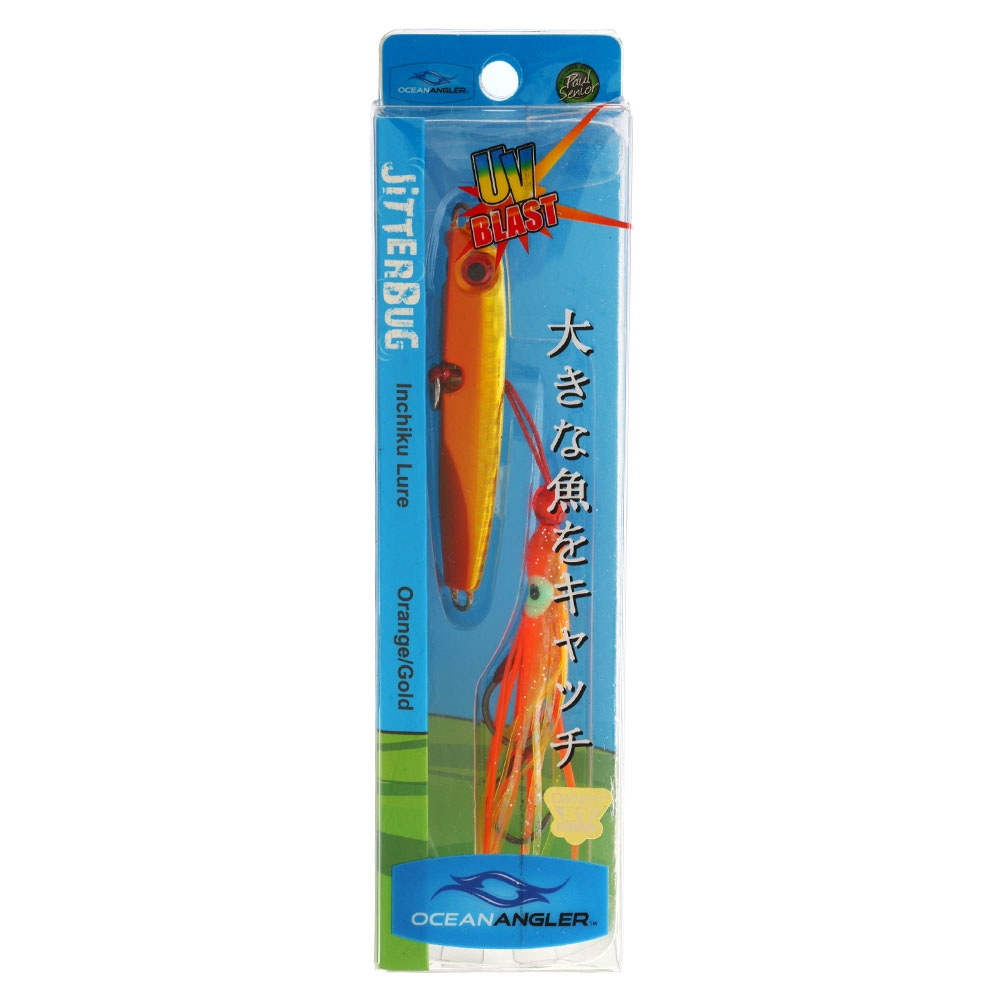 Ocean Angler Jitterbug Inchiku Lure 40g Orange Gold