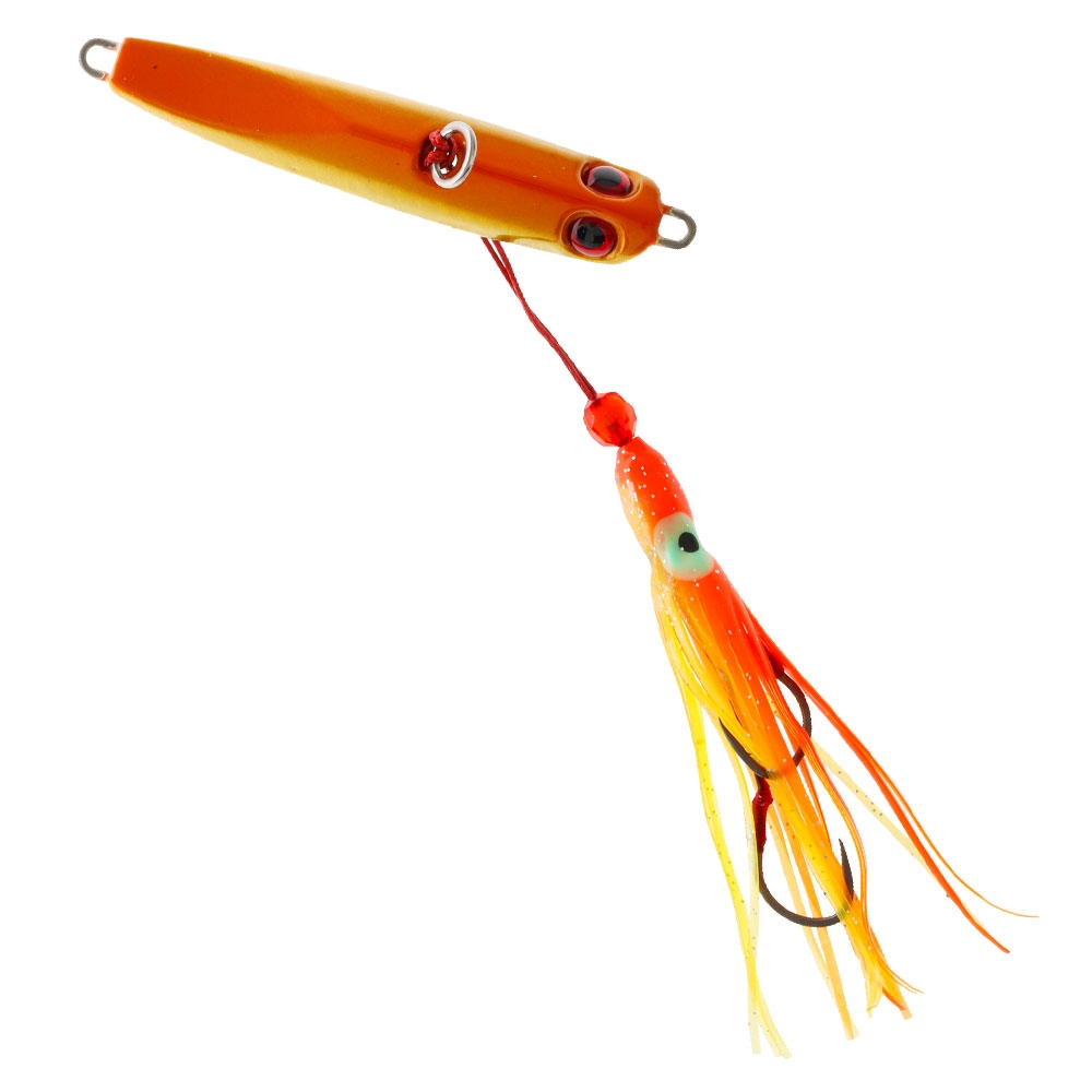 Ocean Angler Jitterbug Inchiku Lure 80g Orange Gold