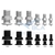 TruDesign Skin Fitting Comp Domed White 1/2in BSP