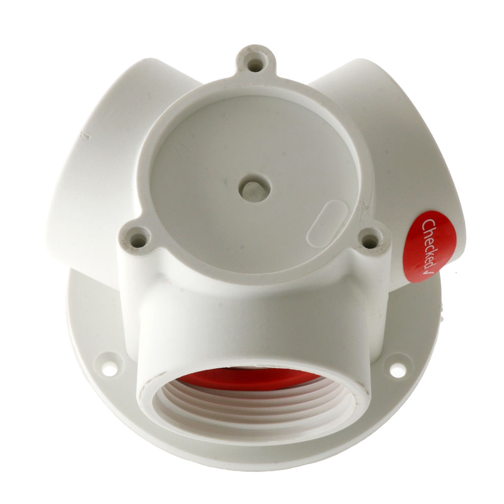 TruDesign AquaValve 3-Way Connector 72mm White