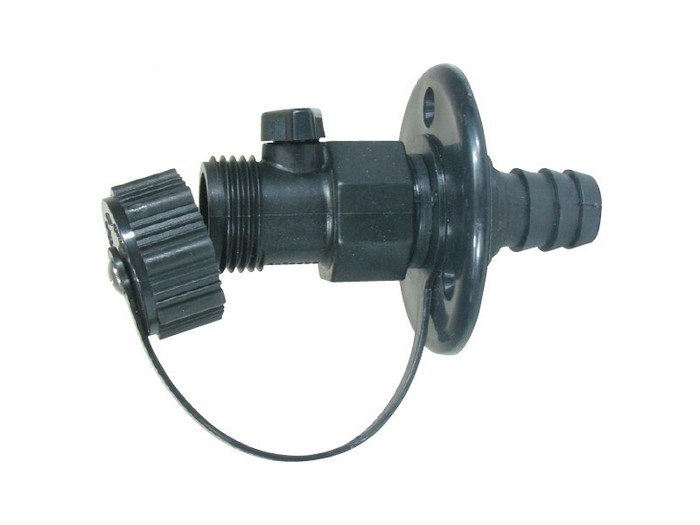 TH Marine Thru Deck Hose Fitting